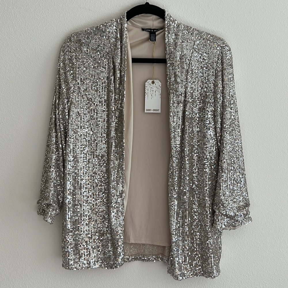 NWT Sequin cardigan